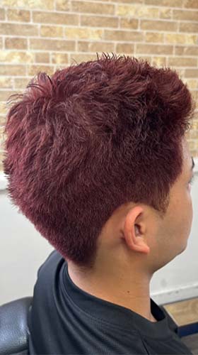 あかぼうず！(担当 藤森） barber genesisがスタイリングを行なったヘアスタイル