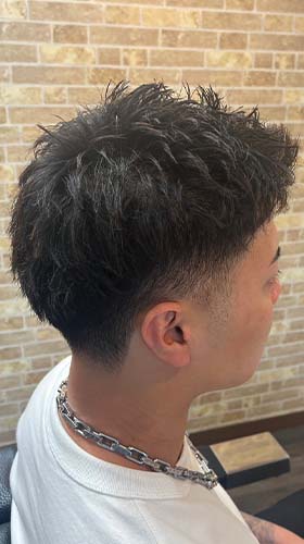 スパイキーショート(担当 藤森) barber genesisがスタイリングを行なったヘアスタイル