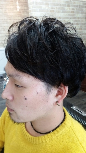 ナチュラルパーマ barber genesisがスタイリングを行なったヘアスタイル